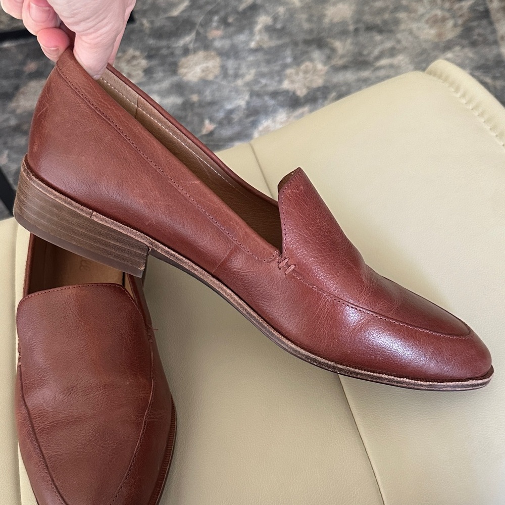 Madewell Leather Loafers Tan/Brown Francis - Picture 4 of 7